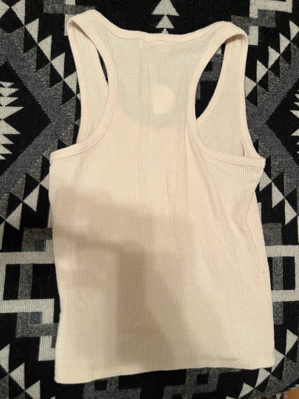 Luca + Grae Cream Ribbed Henley Tank - Picture 3 of 3